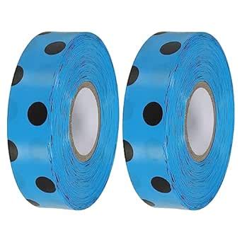 PATIKIL Flagging Tape 1" x295', 2 Pack PVC Non-Adhesive Neon Marking ...