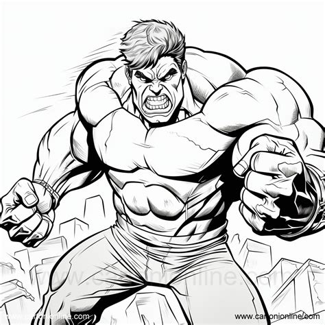 Incredible Hulk Coloring Pages Free Printable