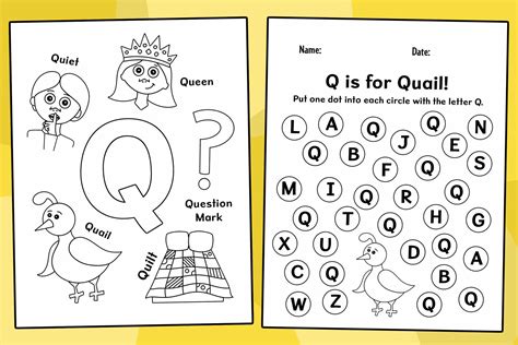 FREE Letter Q Worksheets for Preschool ⋆ The Hollydog Blog - Worksheets ...