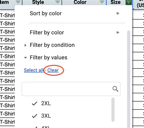 Image result for Spreadsheet Filtering