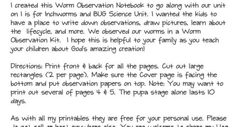 Image result for Worm Microscope Observations Worksheet