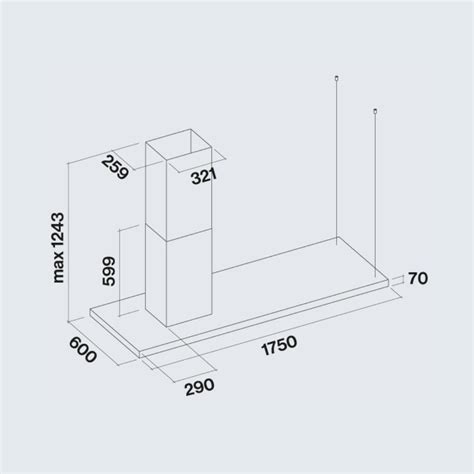 Falmec 180 cm Island Chimney Elle Fresh Series ELLE 180 on Decure.in