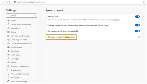 Proxy Setting in Edge 的图像结果