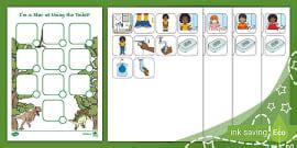 Daily Routine Cards (Using The Toilet)
