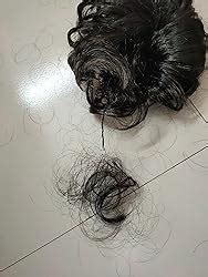 Akashkrishna Messy Hair Bun Extension 2PCS Curly Wavy Messy Synthetic ...