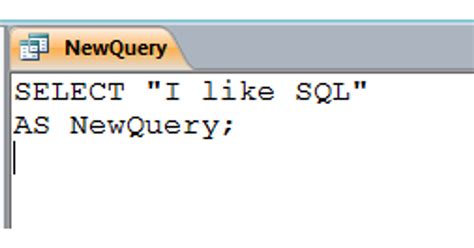 Как создать SQL-запрос в Access — Teletype