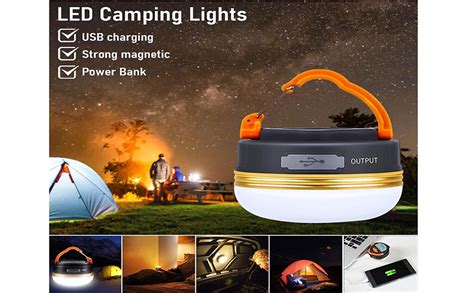 Censinda LED Camping Lantern, Rechargeable & Portable Tent Light, 300LM ...