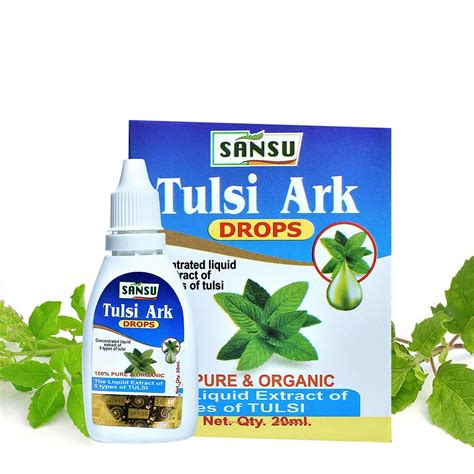 Buy SANSU Tulsi Ark Drops Natural Immunity Booster - 20 Ml | Just 2 ...