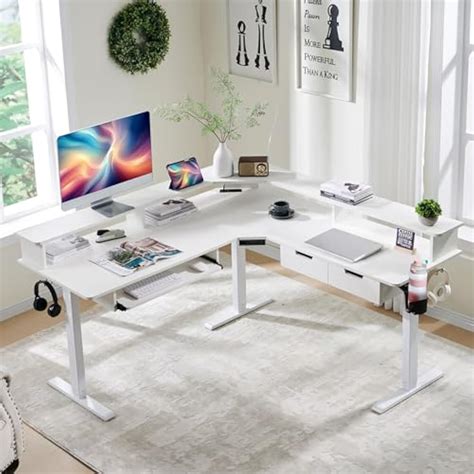 RedLemon L Shaped Electric Standing Desk, 60 inches India | Ubuy
