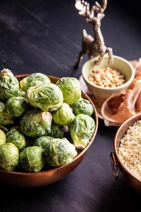 Roasted Brussels Sprout Salad with Tahini Dressing. - Half Baked Harvest