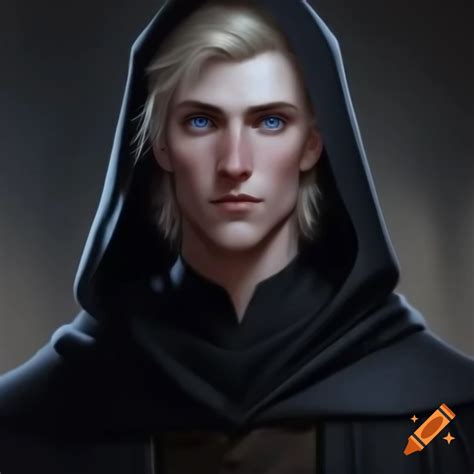 High-detailed portrait of a male human cleric with brown hair and brown ...