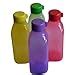 Tupperware Square Plastic Water Bottle Set, 1 Litre, 4-Pieces, Assorted ...