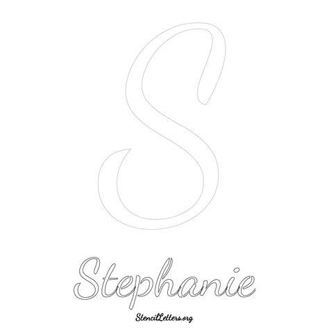 Stephanie Free Printable Name Stencils with 6 Unique Typography Styles ...