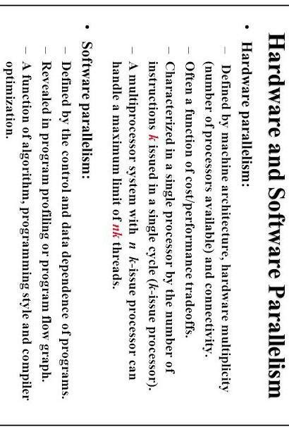 Difference between hardware parallelism and software parallelism ...