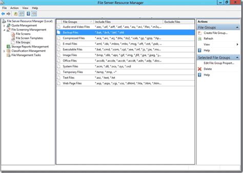 Image result for FSRM File Screen