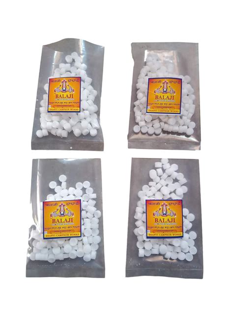 SHANVI CAMPHOR WORKS Pure Camphor for Pooja 160 Grams (40 Grams Each ...