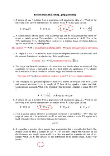 Correlation Hypothesis Testing AQA Maths a Level 的图像结果