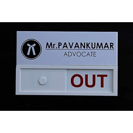 Smedor Sliding Sign Board (in/out) : Amazon.in: Office Products