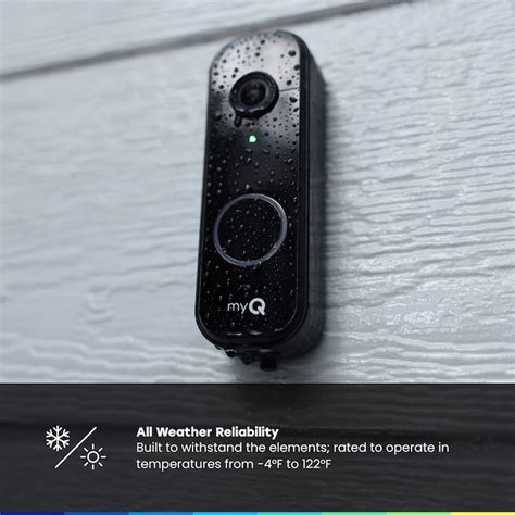 Chamberlain myQ Wired/Wireless Wi-Fi Compatible Smart Compatible Video ...