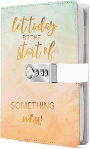 AccuPrints 2025 Diary with Lock, A5 Canvas Cover Journal with Lock 200 ...