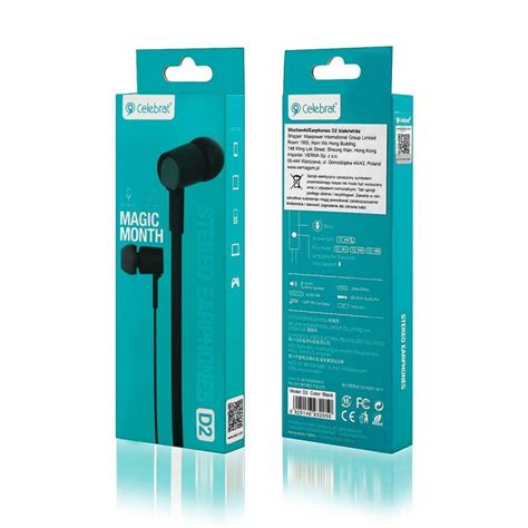 CELEBRAT (D2) STEREO EARPHONES - WHITE 