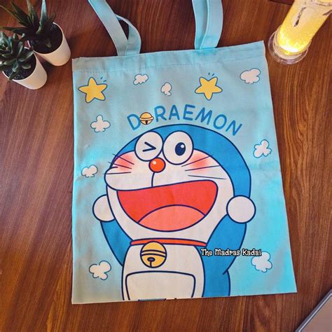 Cute Cartoon Canvas Tote Bag