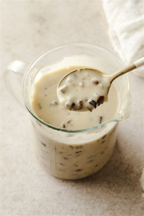 Homemade Cream of Mushroom Soup Substitute | Healthy Little Peach