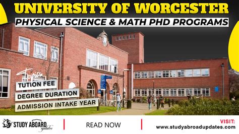 University of Worcester Physical Science & Math PHD Programs
