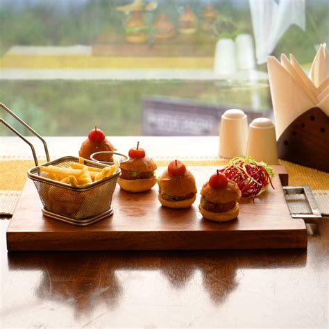 CrispEdge Acacia Wood Chopping Board with Metal Handle – Ireka Homes