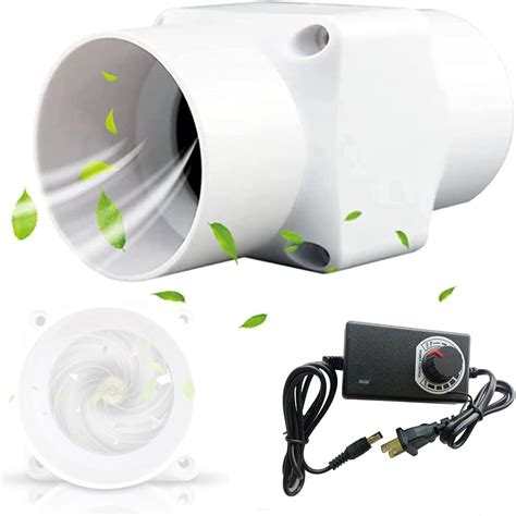 Amazon.com: 2 Inch Small Duct Fan Inline Exhaust Duct Fan Air ...