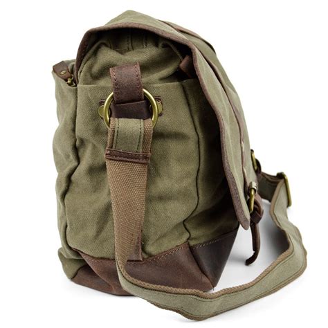 Olive Green Canvas Messenger Bag | In stock! | Convey