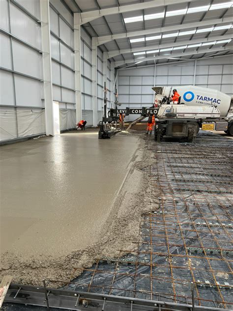 Industrial concrete floor slab for new warehouse at Vector Park ...