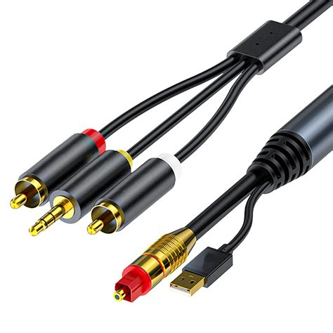 Buy ZORBES® 4.9ft Digital Optical to Analog 3.5mm AUX Audio Cable ...