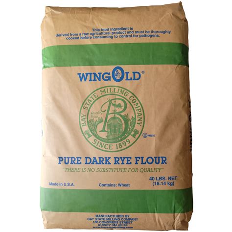 Dark Rye Flour - Bay State Dark Rye Flour - 40 lbs - Pure Dark Rye ...