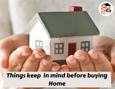 Things Keep In Mind Before Buying Home