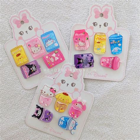 Sanrio Hair Clips – Set of 5 – Her Dream Store