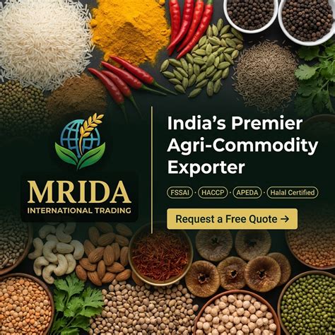 MRIDA International Trading | Agri-Commodity Exporter