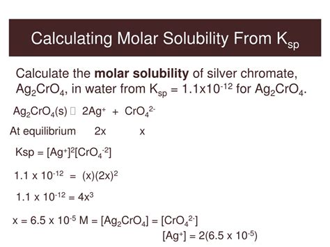 PPT - The Solubility Product Constant, K sp PowerPoint Presentation ...