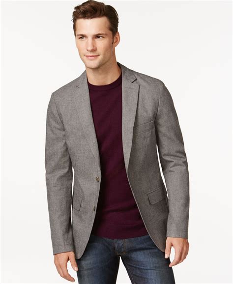 Boss Hugo Boss Norell Two-Button Gray Sport Coat | Grey sport coat ...