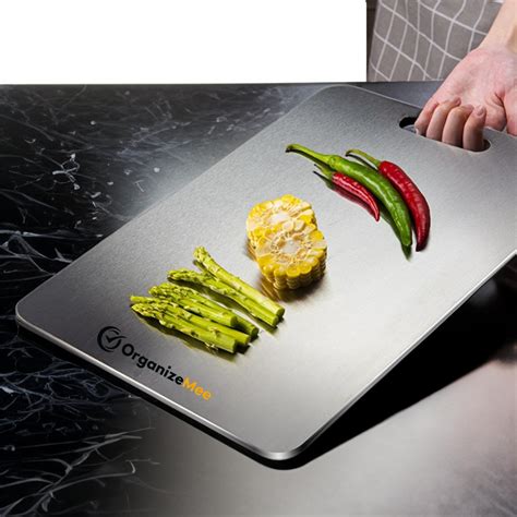 Buy Herrlich Homes 304 Stainless Steel Chopping Board with Lip for ...