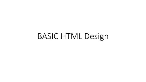Image result for Basic HTML Design