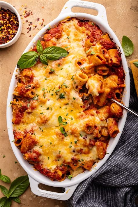 30-Minute Easy Baked Ziti (without ricotta)