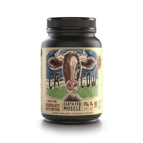 Buy Earth Fed Muscle Ca-Cow! Chocolate Truly Grass Fed Whey 2lb - No ...