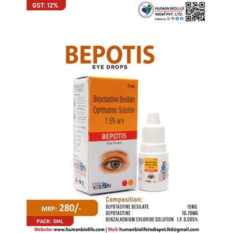 BEPOTIS EYE DROPS Human Biolife India Pvt. Ltd.