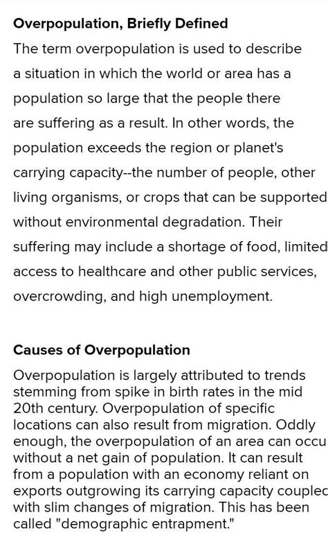 environmental effects of population growth write a note 100 letters ...