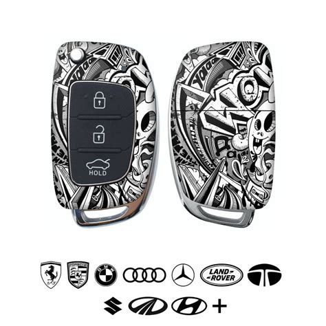 Colouring Art Car Key Skins – WrapCart Skins
