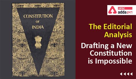 The Editorial Analysis: Drafting a New Constitution is Impossible