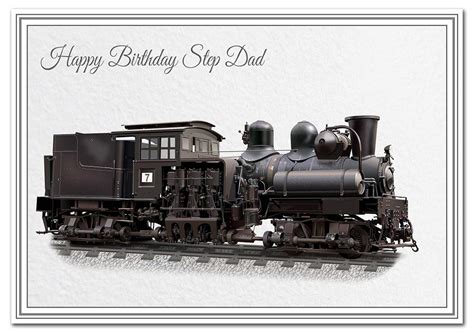 Buy Stunning Birthday Card for Men - Steam Engine - Unusual Unique ...