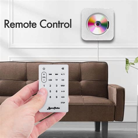 Buy ByronStatics Portable CD Player, Wall Mountable CD Players Music ...