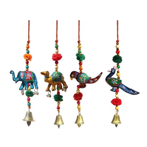 Buy Handicrafts Paradise Decorative Thread Paper Mache Door Hanging Set ...
